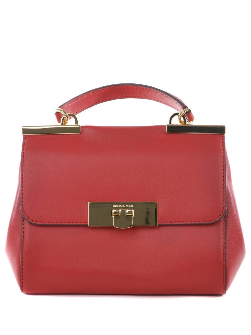 Michael Kors Marlow Small Red Satchel with Crossbody